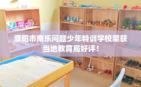 濮阳市南乐问题少年特训学校荣获当地教育局好评！