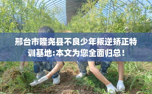 邢台市隆尧县不良少年叛逆矫正特训基地:本文为您全面归总！