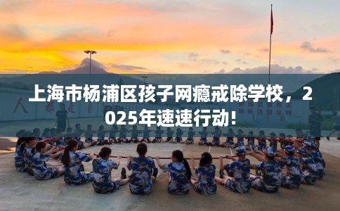上海市杨浦区孩子网瘾戒除学校，2025年速速行动!