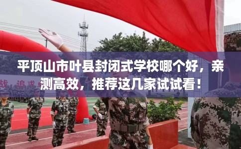 平顶山市叶县封闭式学校哪个好，亲测高效，推荐这几家试试看！