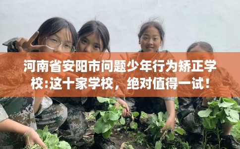 河南省安阳市问题少年行为矫正学校:这十家学校,绝对值得一试! 河南省安阳市问题少年行为矫正学校:这十家学校,绝对值得一试!