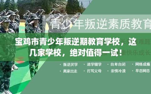 宝鸡市青少年叛逆期教育学校，这几家学校，绝对值得一试！