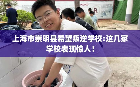 上海市崇明县希望叛逆学校:这几家学校表现惊人! 上海市崇明县希望叛逆学校:这几家学校表现惊人!