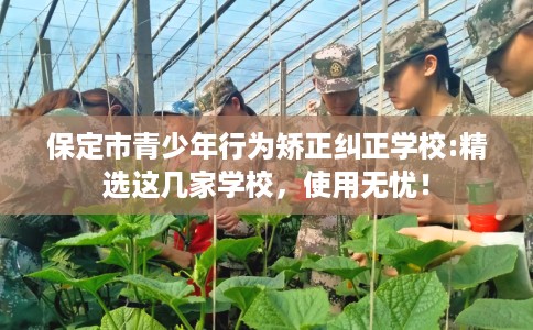 保定市青少年行为矫正纠正学校:精选这几家学校，使用无忧！