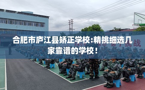合肥市庐江县矫正学校:精挑细选几家靠谱的学校！