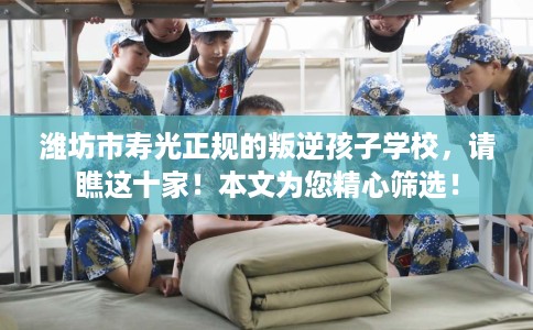 潍坊市寿光正规的叛逆孩子学校，请瞧这十家！本文为您精心筛选！