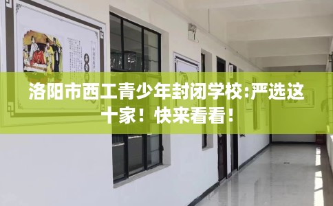洛阳市西工青少年封闭学校:严选这十家!快来看看! 洛阳市西工青少年封闭学校:严选这十家!快来看看!