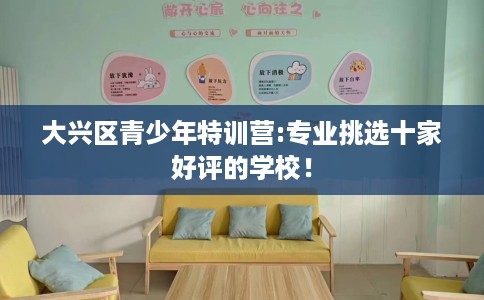 大兴区青少年特训营:专业挑选十家好评的学校! 大兴区青少年特训营:专业挑选十家好评的学校!
