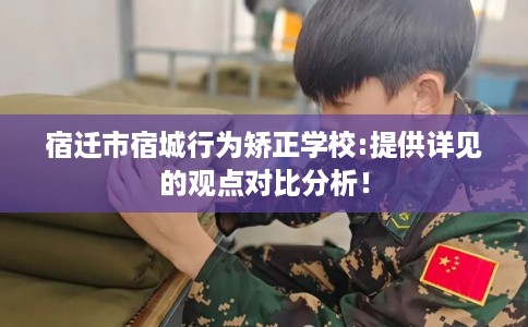 宿迁市宿城行为矫正学校:提供详见的观点对比分析！