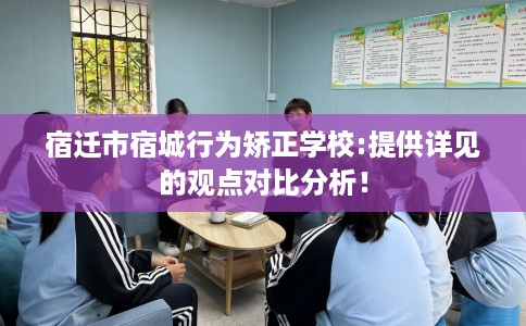 宿迁市宿城行为矫正学校:提供详见的观点对比分析！