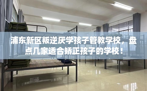 浦东新区叛逆厌学孩子管教学校，盘点几家适合矫正孩子的学校！