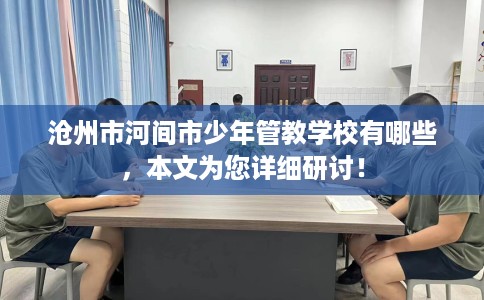 沧州市河间市少年管教学校有哪些，本文为您详细研讨！