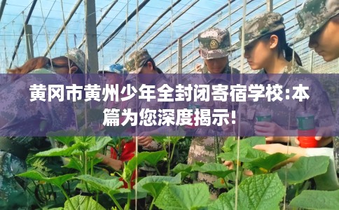 黄冈市黄州少年全封闭寄宿学校:本篇为您深度揭示! 黄冈市黄州少年全封闭寄宿学校:本篇为您深度揭示!