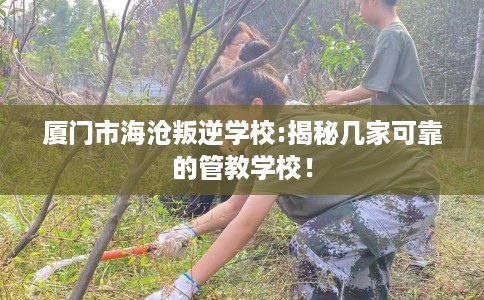 厦门市海沧叛逆学校:揭秘几家可靠的管教学校！