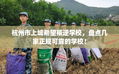 杭州市上城希望叛逆学校，盘点几家正规可靠的学校！