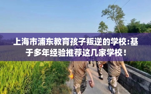 上海市浦东教育孩子叛逆的学校:基于多年经验推荐这几家学校！