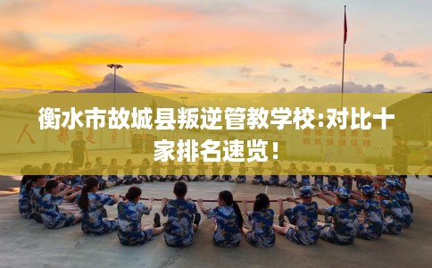 衡水市故城县叛逆管教学校:对比十家排名速览! 衡水市故城县叛逆管教学校:对比十家排名速览!