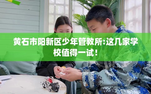 黄石市阳新区少年管教所:这几家学校值得一试！